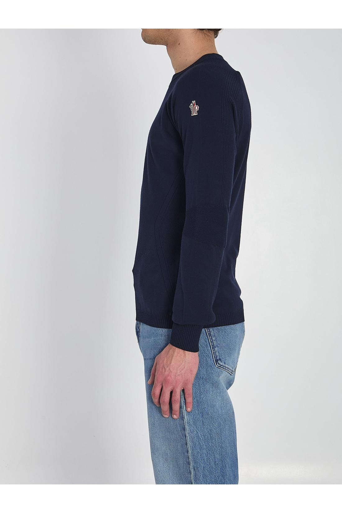 Moncler grenoble-OUTLET-SALE-Round neck knit sweater-ARCHIVIST