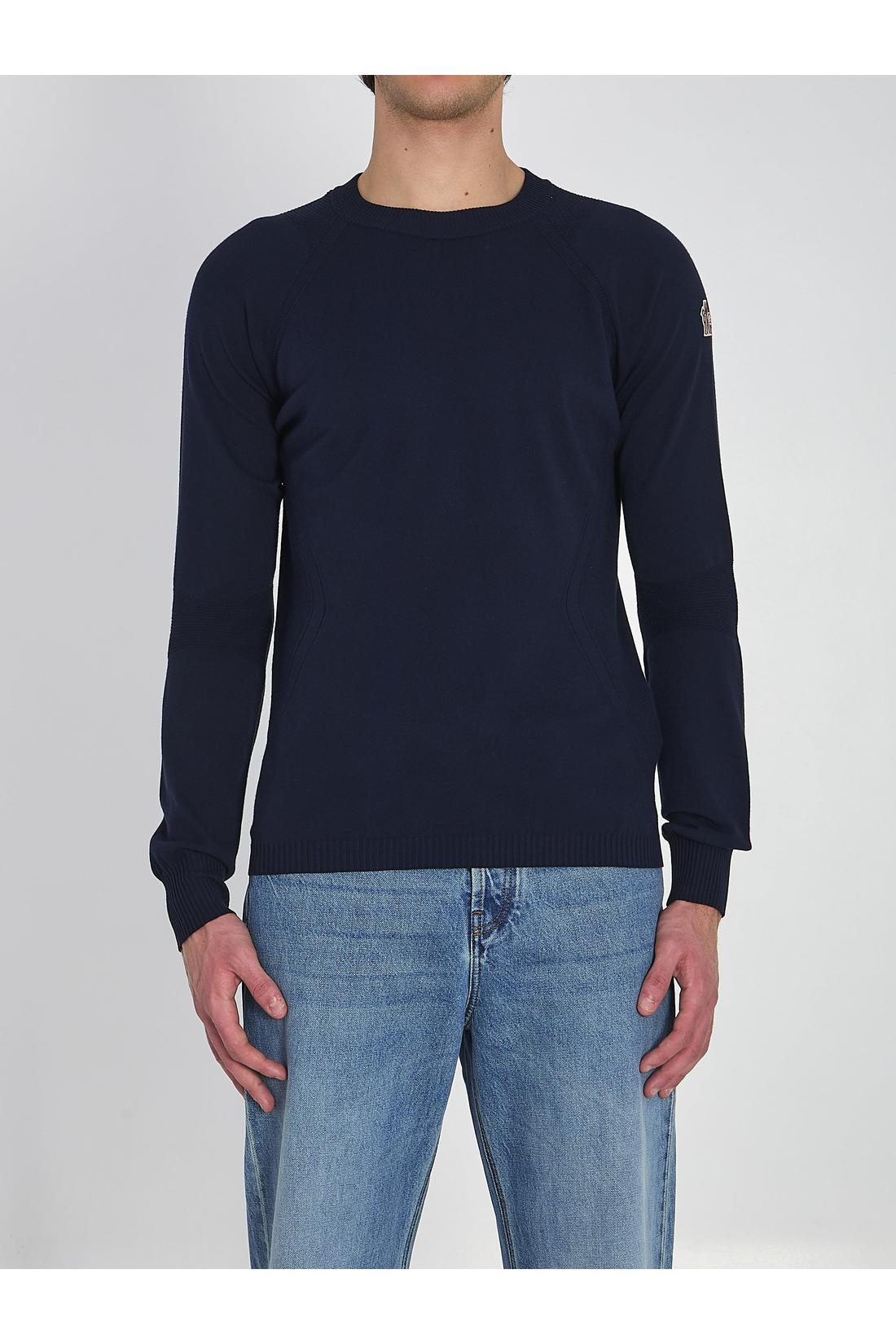 Moncler grenoble-OUTLET-SALE-Round neck knit sweater-ARCHIVIST