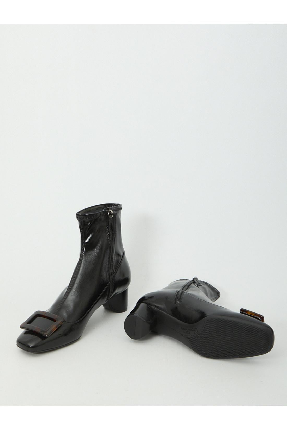 Roger Vivier-OUTLET-SALE-Roundy Turtle Stretch ankle boots-ARCHIVIST