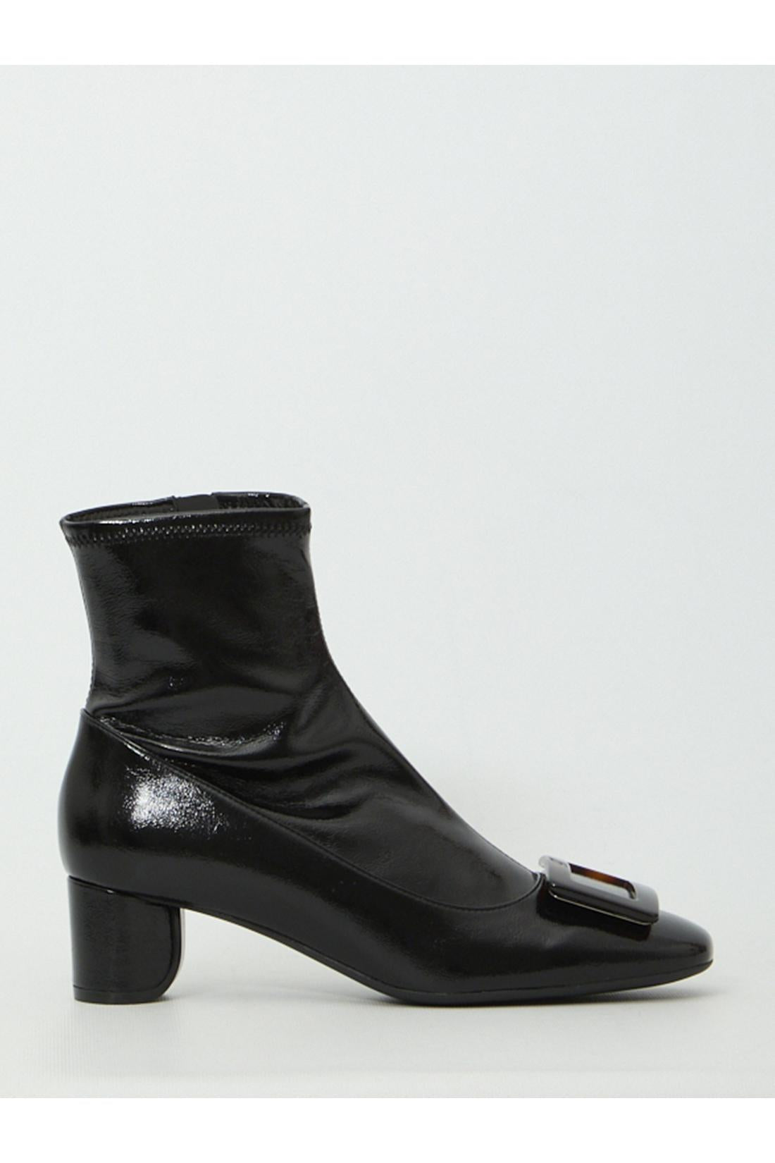 Roger Vivier-OUTLET-SALE-Roundy Turtle Stretch ankle boots-ARCHIVIST