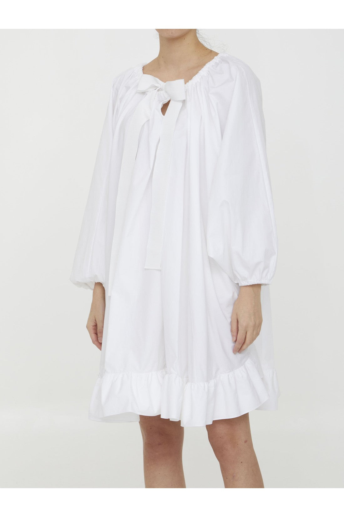 PATOU-OUTLET-SALE-Ruffled faille dress-ARCHIVIST