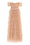 Elisabetta Franchi-OUTLET-SALE-Ruffled skirt tulle dress-ARCHIVIST