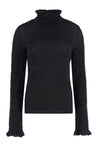 Salvatore Ferragamo-OUTLET-SALE-Ruffled turtleneck sweater-ARCHIVIST