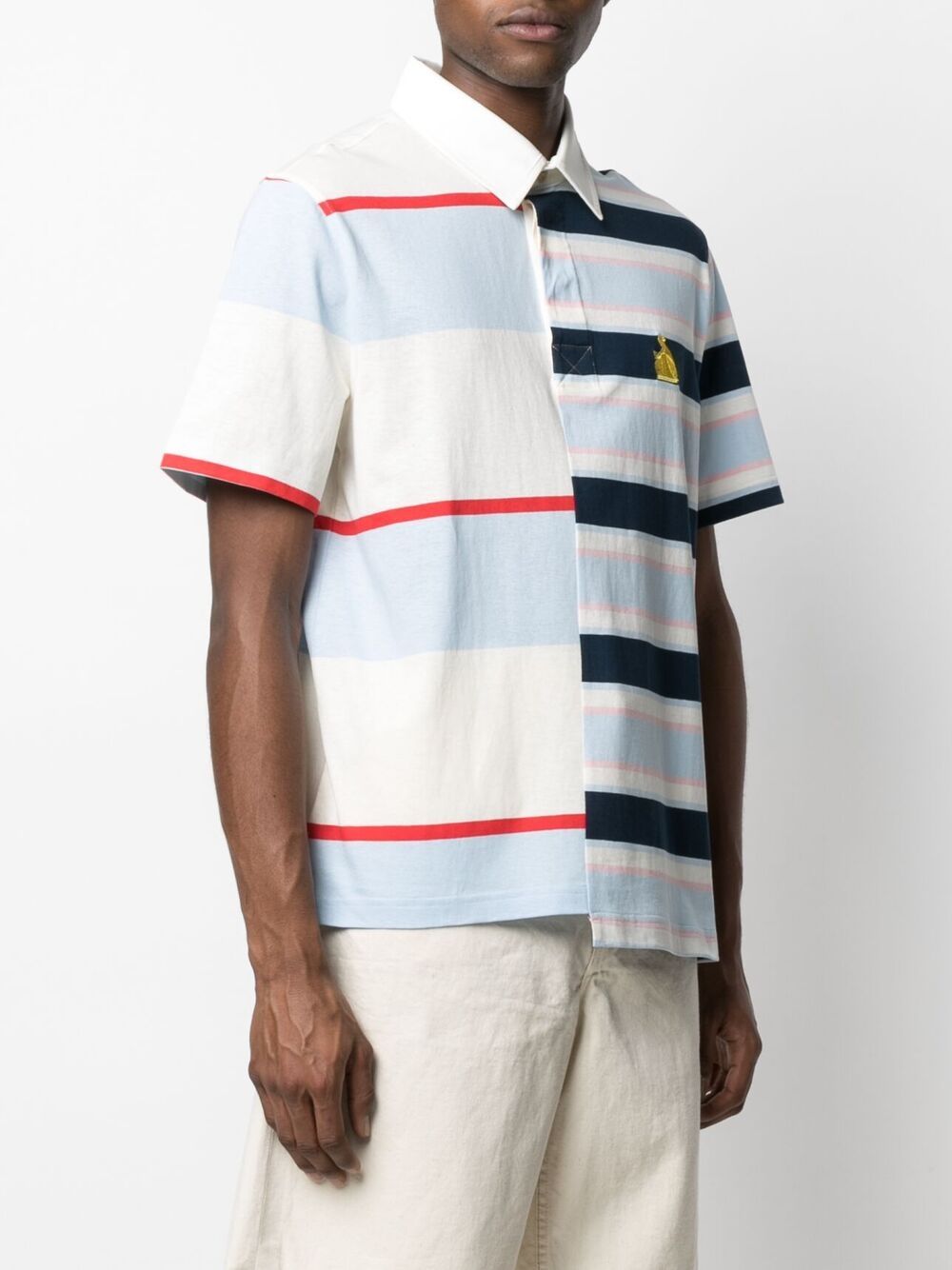 Lanvin-OUTLET-SALE-Rugby Patchwork Logo Polo Shirt-ARCHIVIST