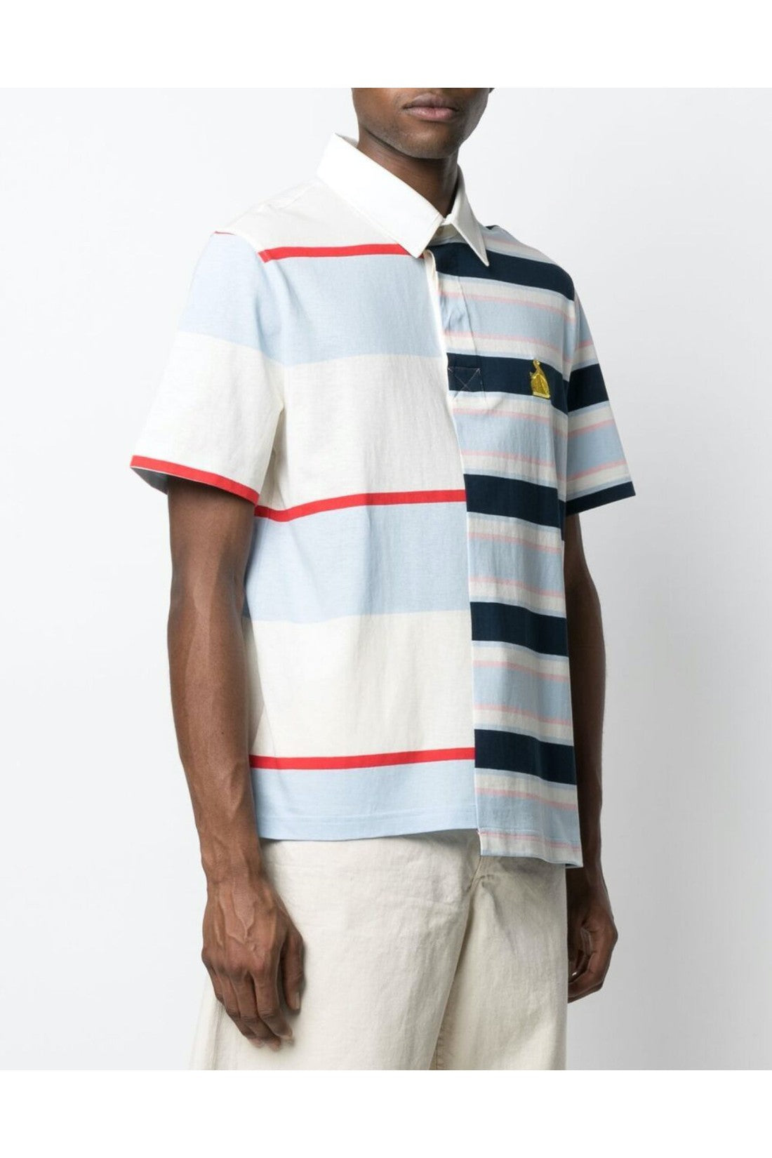 Lanvin-OUTLET-SALE-Rugby Patchwork Logo Polo Shirt-ARCHIVIST