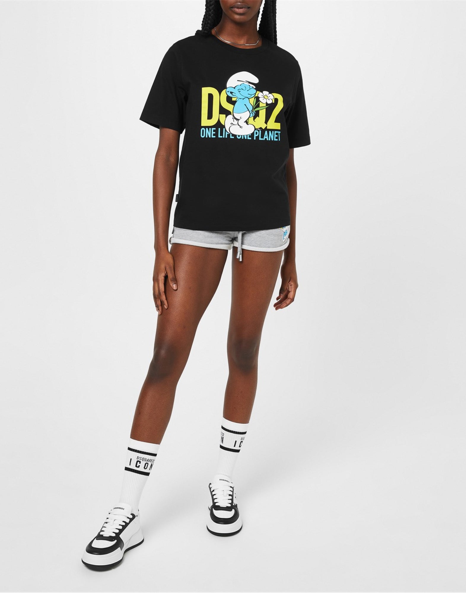 DSQ2 Smurf In Love Logo T-Shirt