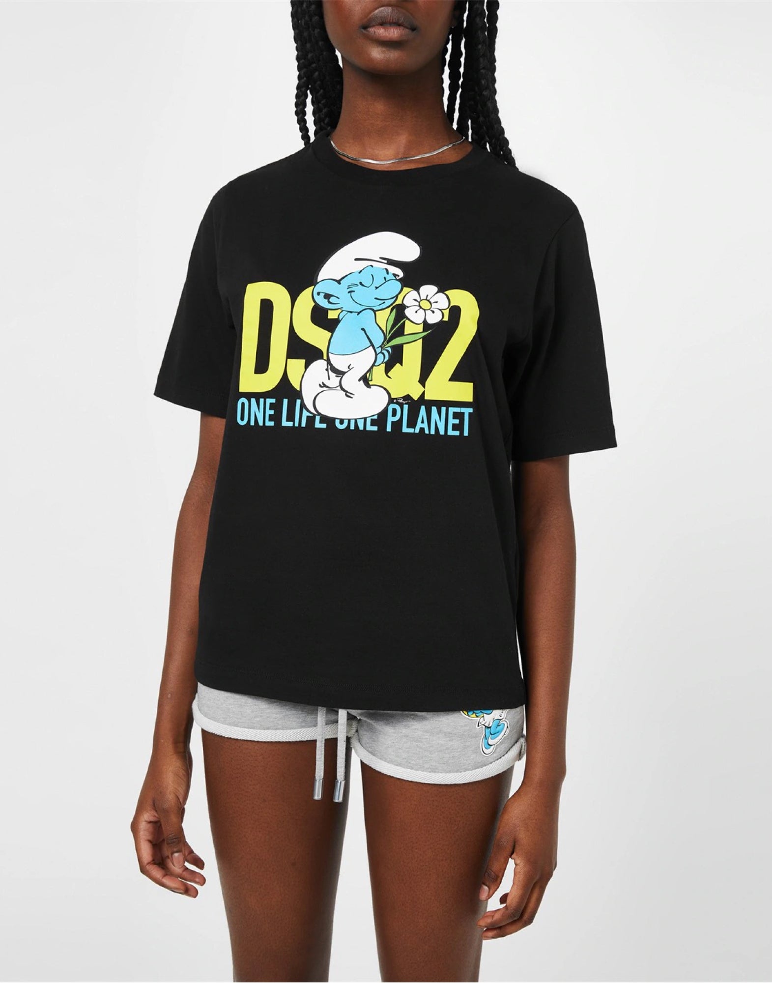 DSQ2 Smurf In Love Logo T-Shirt