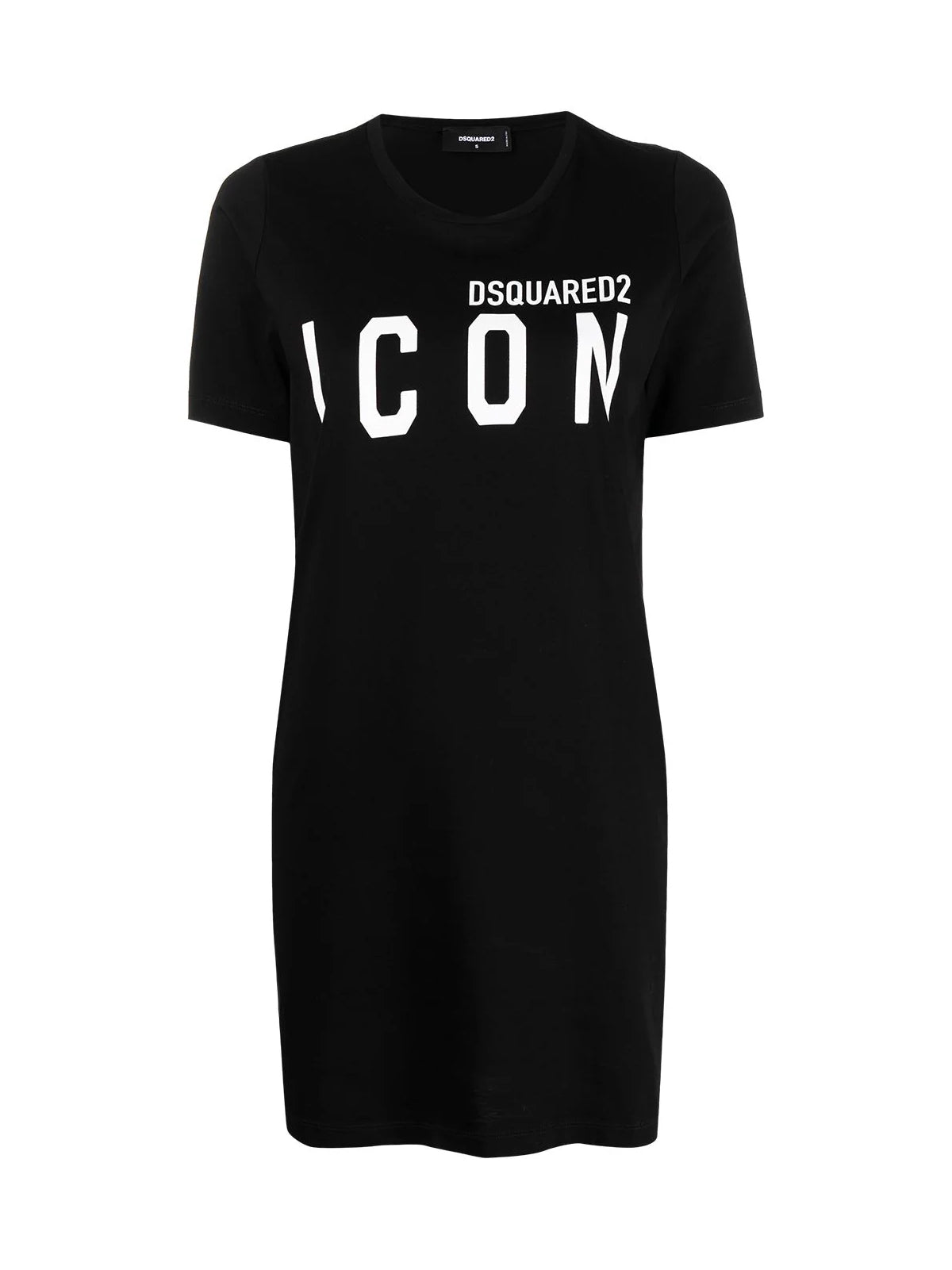 Dsquared2-OUTLET-SALE-ICON Print Logo Renny T-Shirt Dress-ARCHIVIST