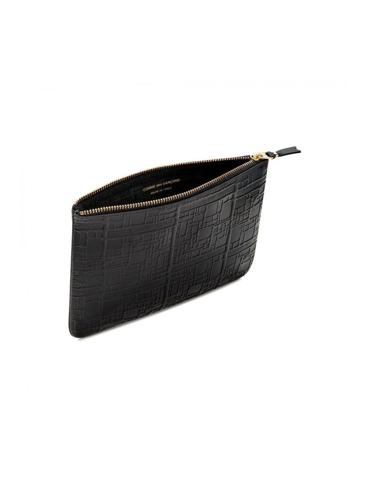 Embossed Logo Zip Pouch Wallet