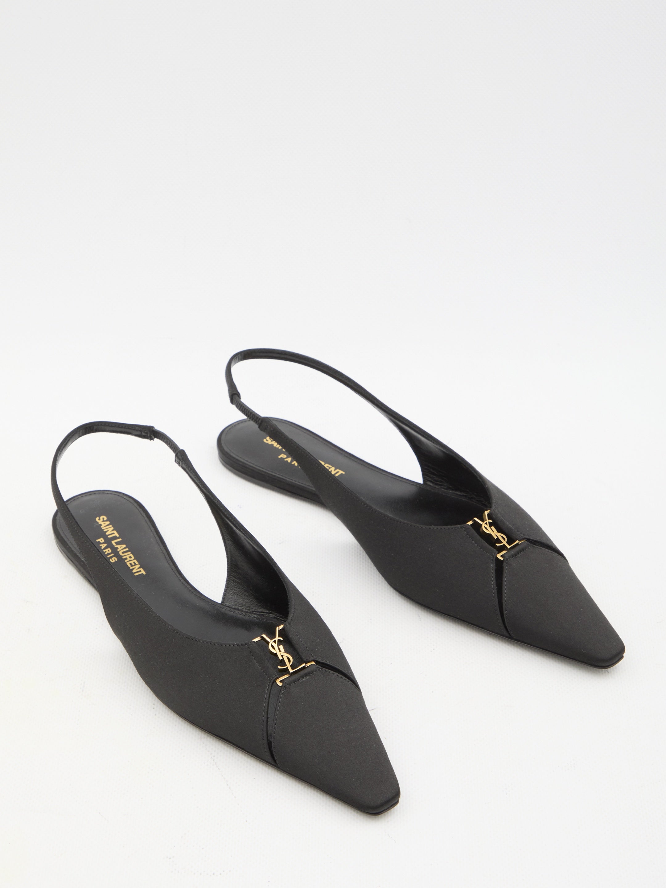 SAINT LAURENT-OUTLET-SALE-Babylone slingback ballerinas-ARCHIVIST