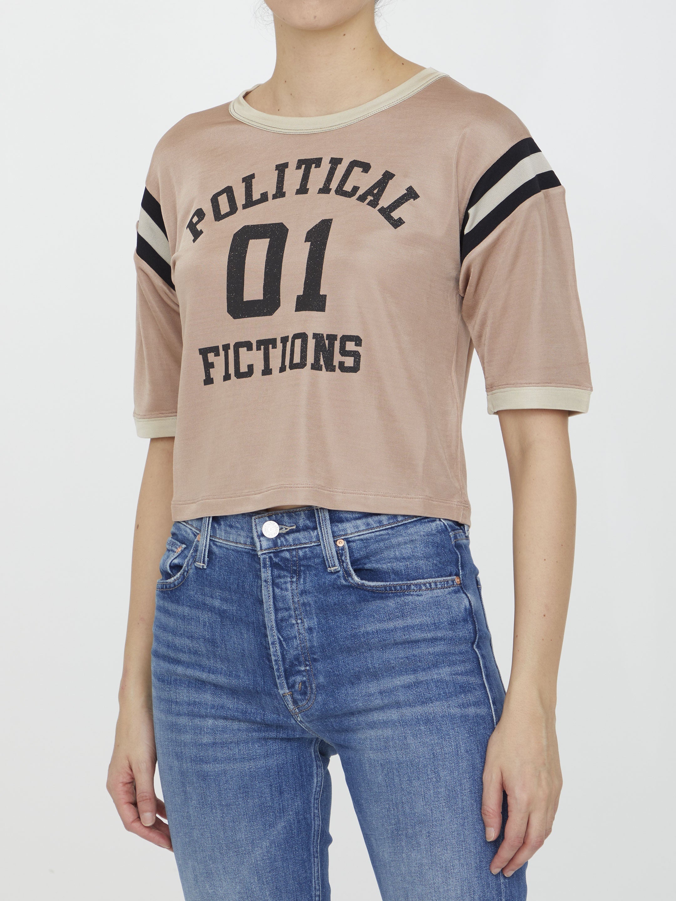 Political Fictions cropped t-shirt
