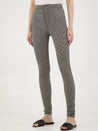 Slim-fit checked pants