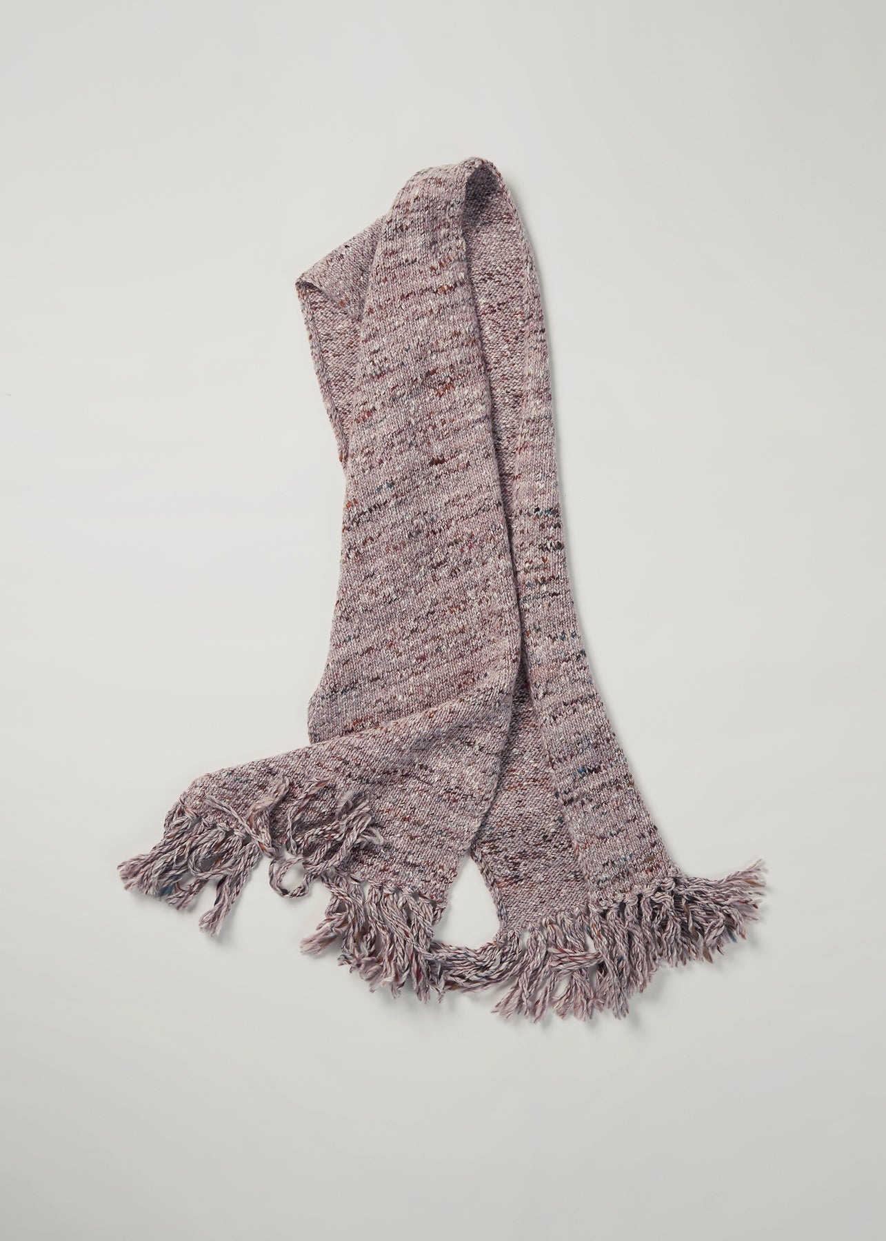 AERON APOLIS Chunky knitted wool scarf – lilac