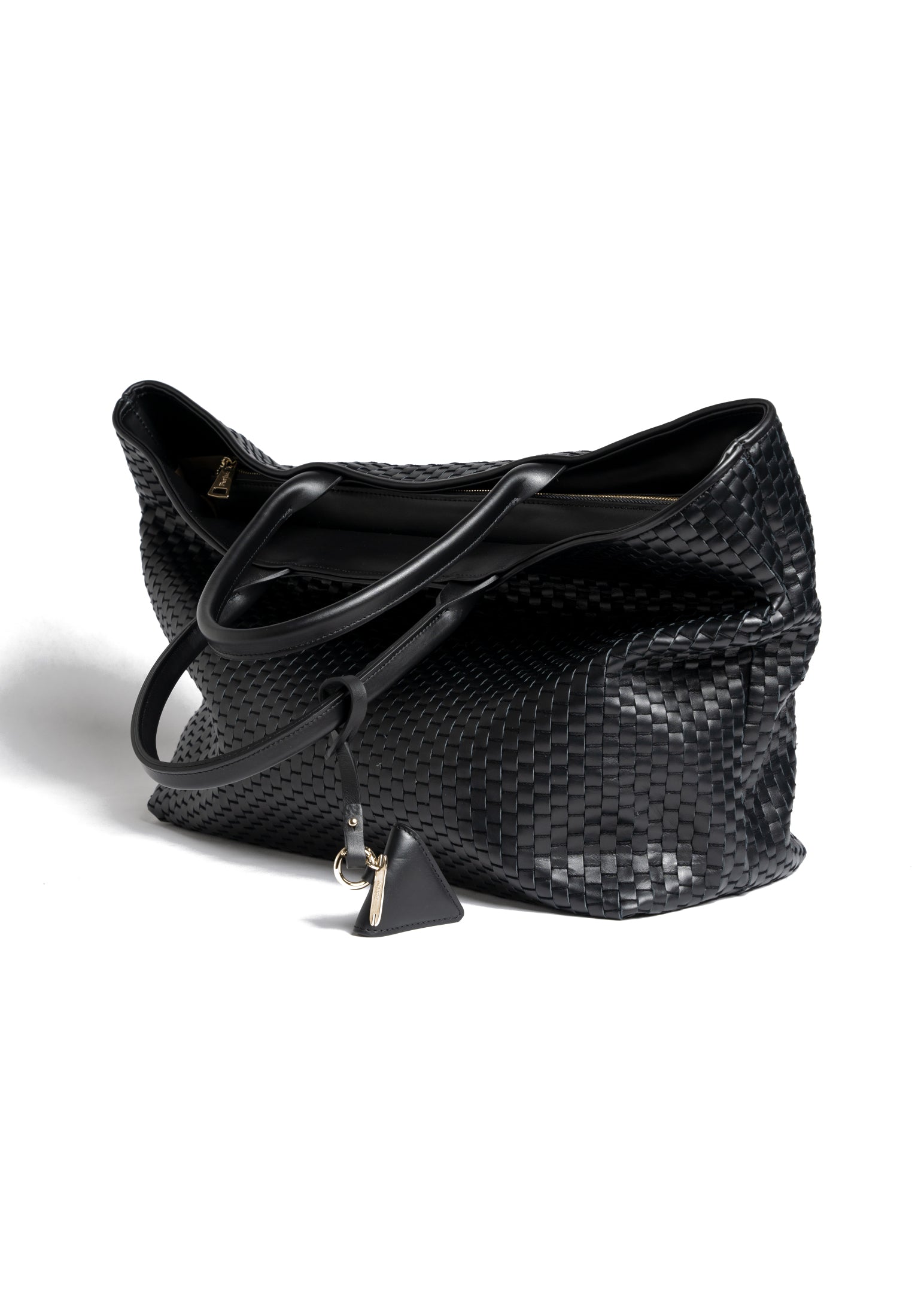 '60' Large Tote Bag with Zip Black