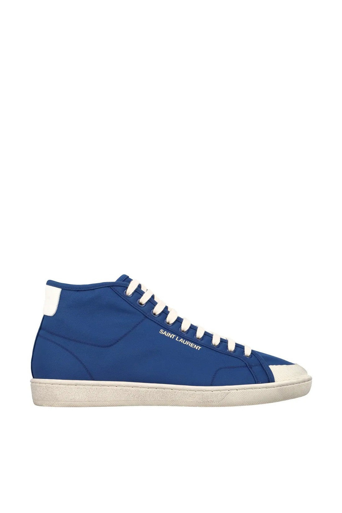 Saint Laurent-OUTLET-SALE-SL/39 Court Classic Logo Mid-Top Sneakers-ARCHIVIST