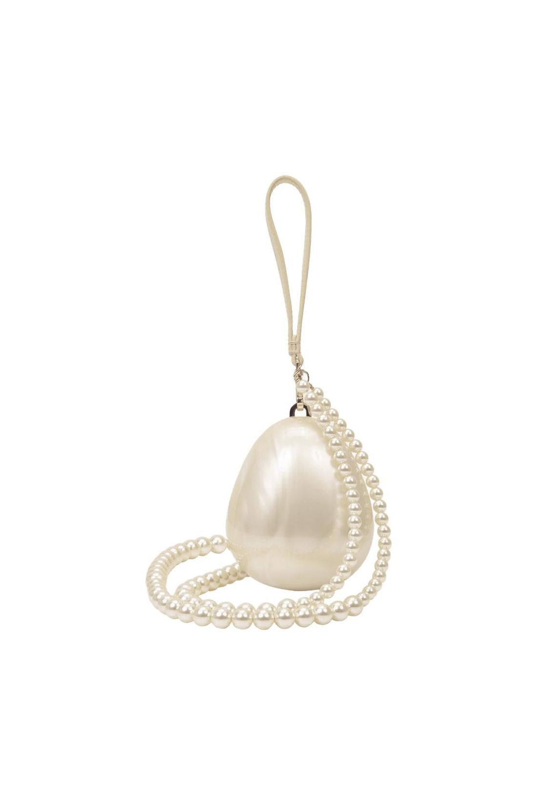 Micro Egg Tasche - Simone Rocha - Perlweiß