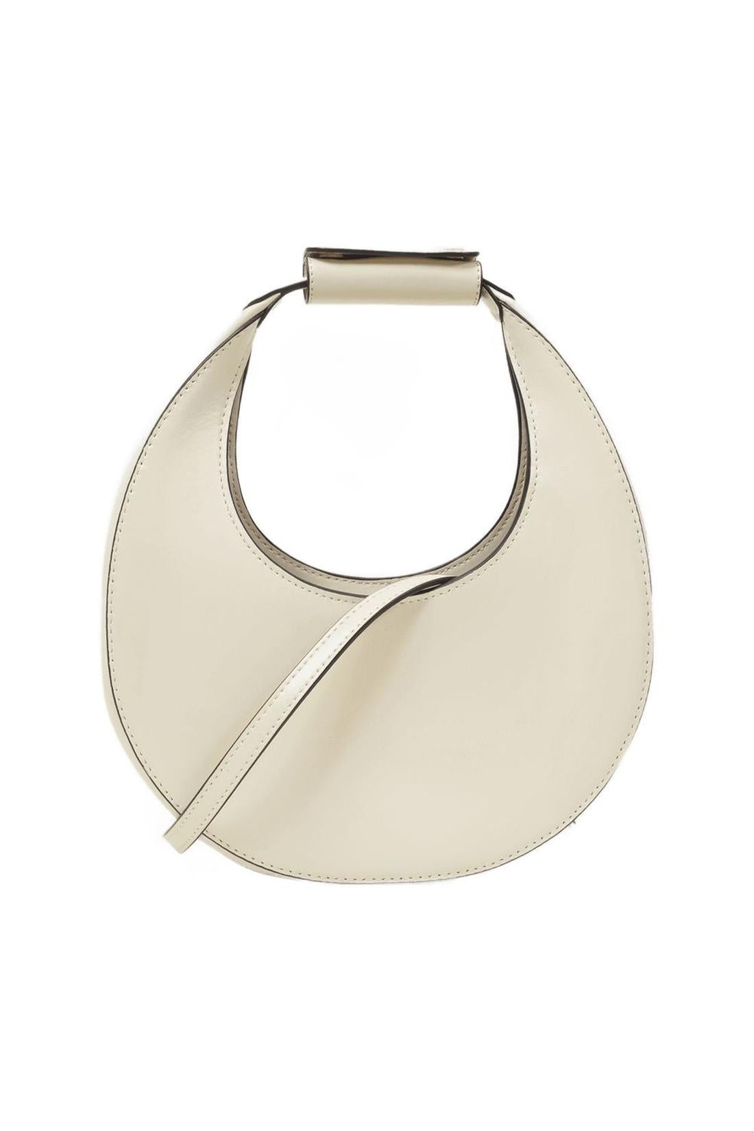 Mini Moon  Handbag - Staud - Cream - Leather