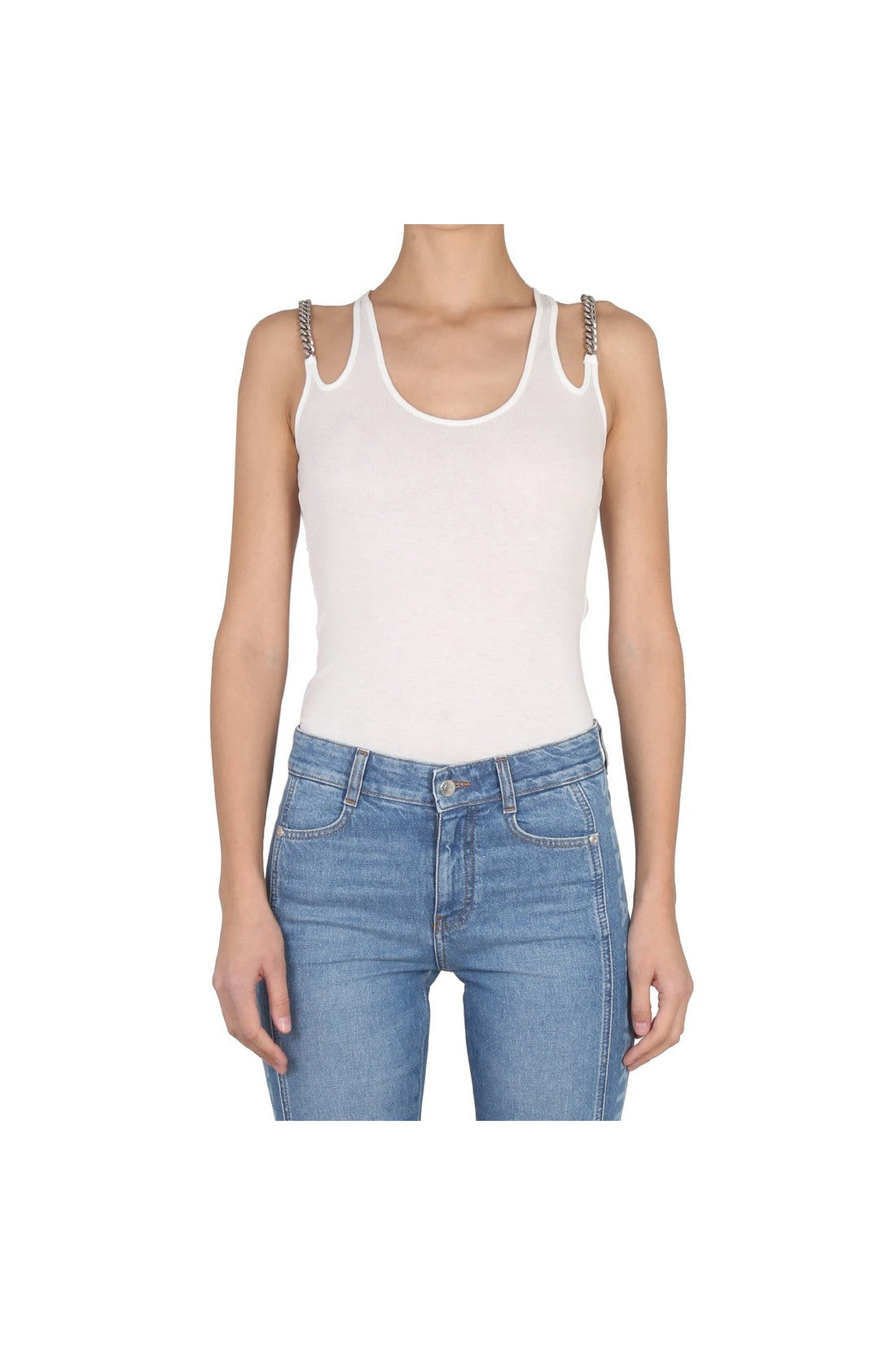 STELLA MCCARTNEY-OUTLET-SALE-STELLA MCCARTNEY Falabella Chain Top-ARCHIVIST