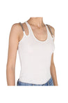 STELLA MCCARTNEY-OUTLET-SALE-STELLA MCCARTNEY Falabella Chain Top-ARCHIVIST