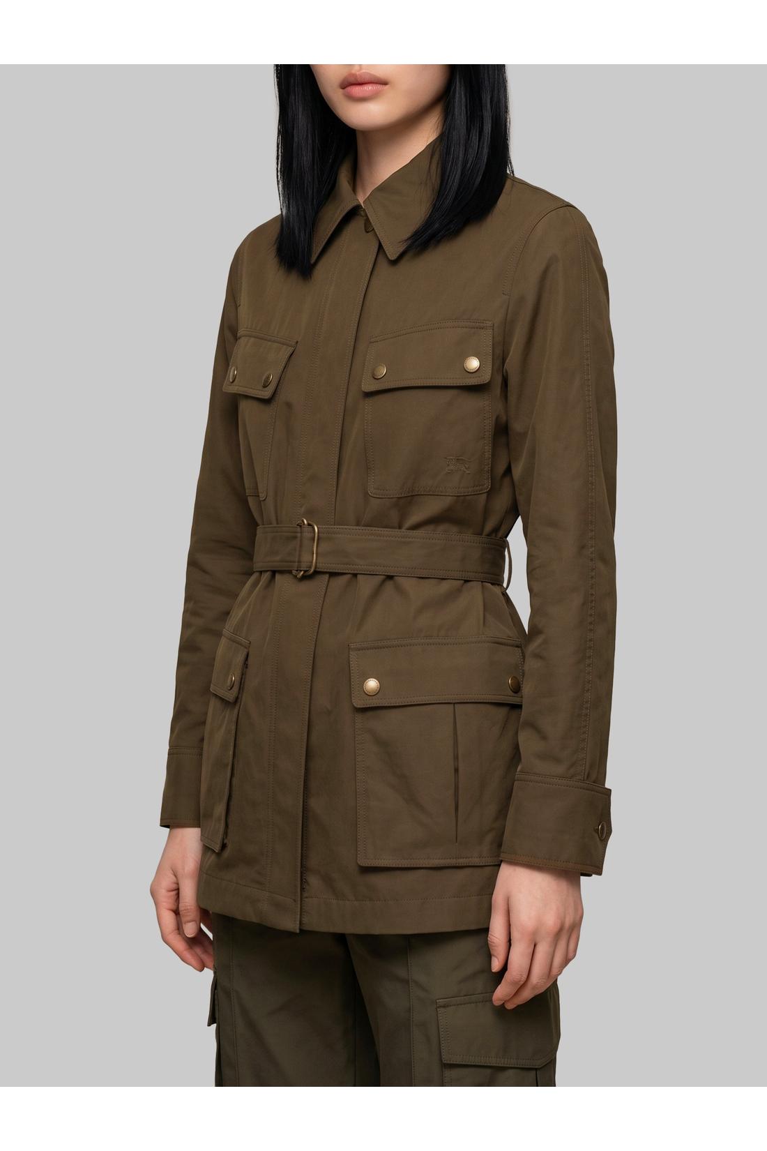 Burberry-OUTLET-SALE-Safari jacket in gabardine-ARCHIVIST