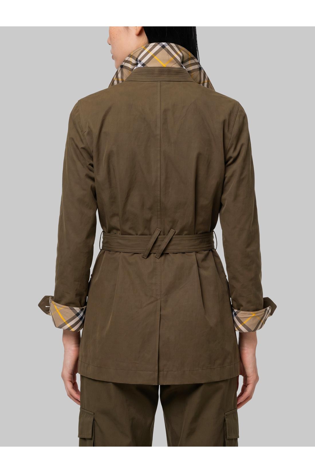 Burberry-OUTLET-SALE-Safari jacket in gabardine-ARCHIVIST