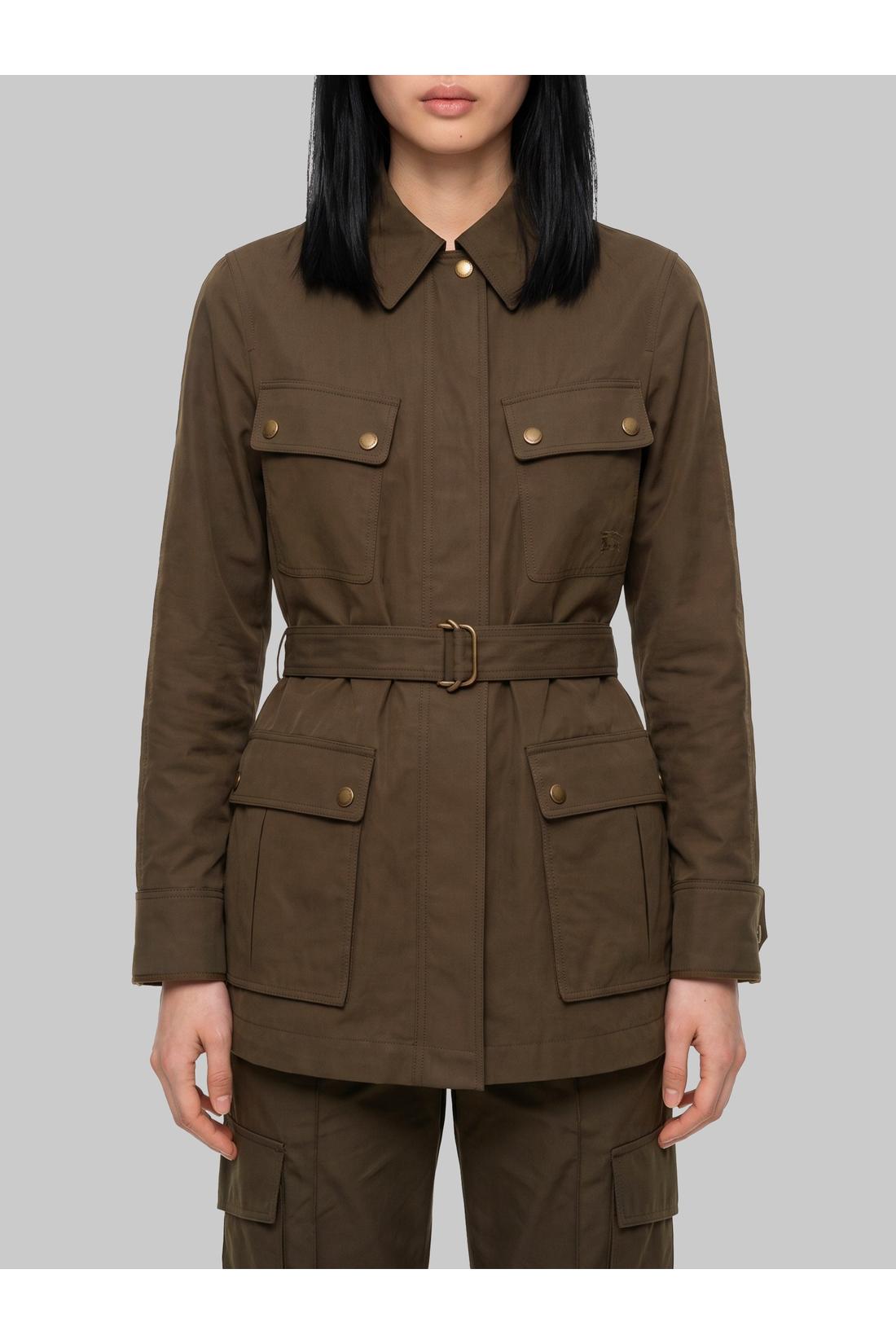 Burberry-OUTLET-SALE-Safari jacket in gabardine-ARCHIVIST