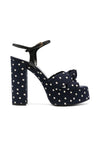 SAINT LAURENT-OUTLET-SALE-Saint Laurent Bianca Polka-Dot Sandals-ARCHIVIST