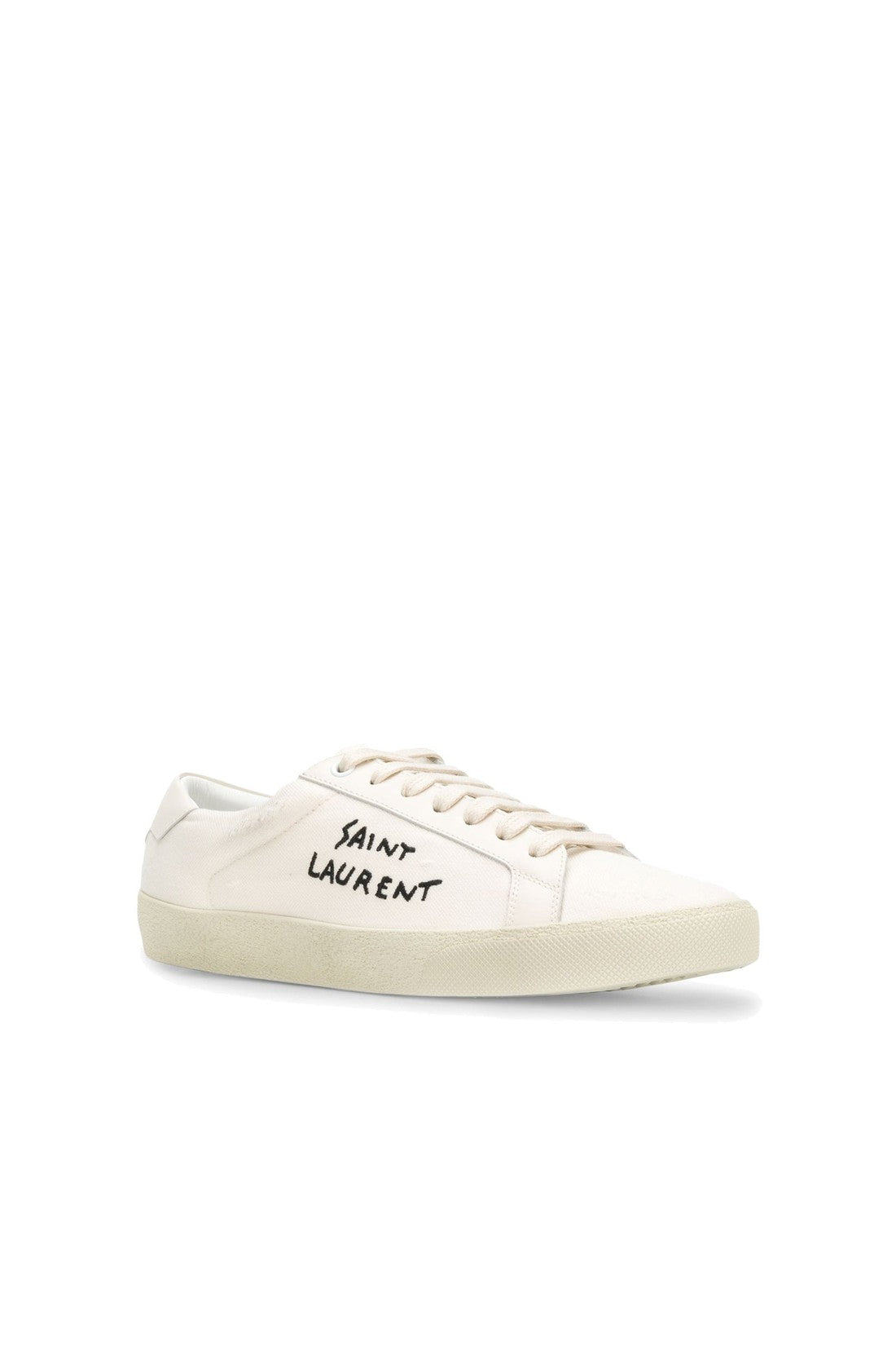 Saint Laurent-OUTLET-SALE-Saint Laurent Canvas Logo Sneakers-ARCHIVIST