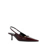 Saint Laurent-OUTLET-SALE-Saint Laurent 'Carine' Leather Slingback Pumps-ARCHIVIST