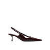 Saint Laurent-OUTLET-SALE-Saint Laurent 'Carine' Leather Slingback Pumps-ARCHIVIST