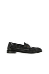 SAINT LAURENT-OUTLET-SALE-Saint Laurent Cassandre Leather Loafers-ARCHIVIST