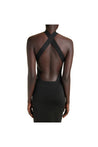 SAINT LAURENT-OUTLET-SALE-Saint Laurent Crossneck Bodysuit Top-ARCHIVIST