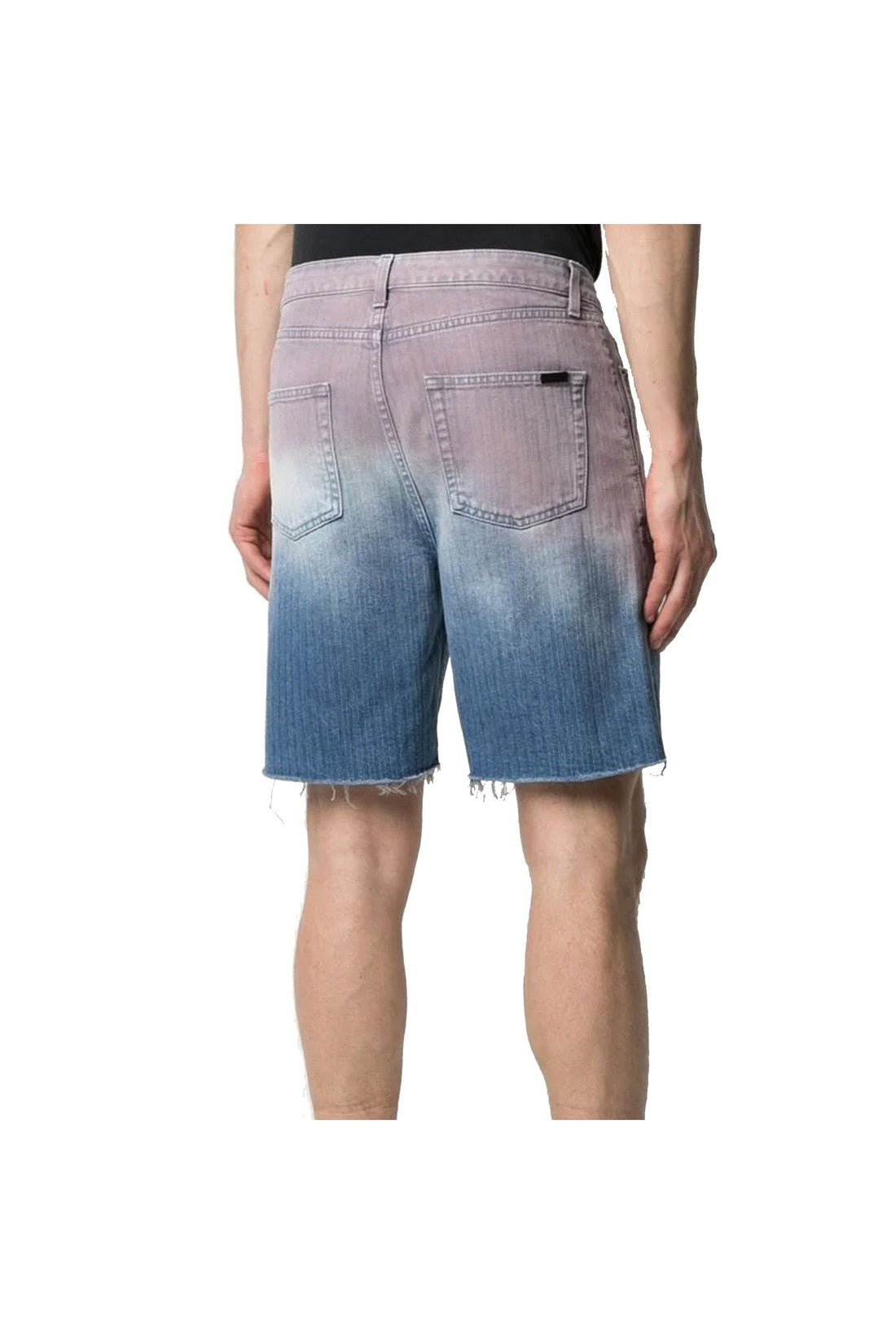 Saint laurent denim shorts sales