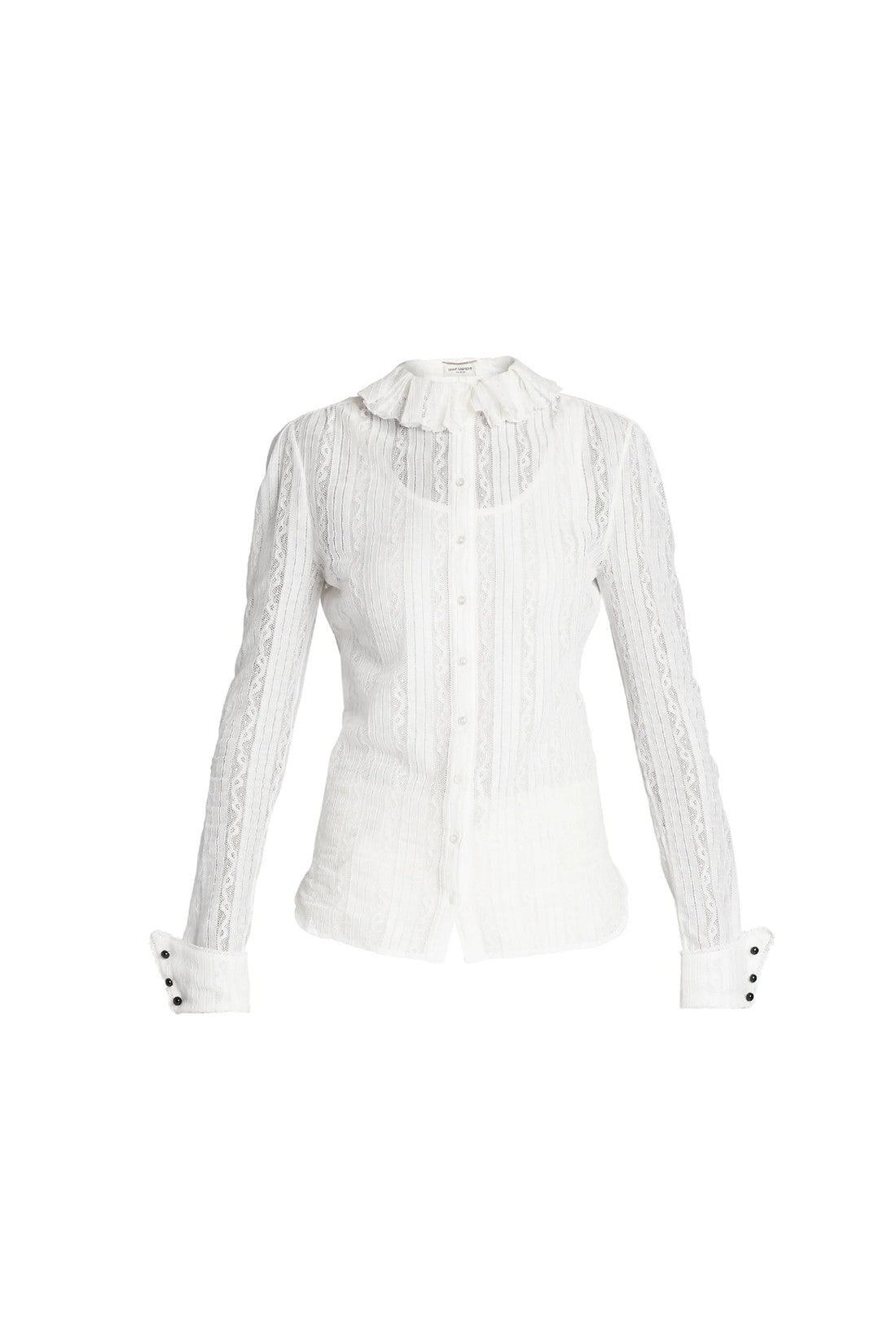 SAINT LAURENT-OUTLET-SALE-Saint Laurent Embroidered Blouse-ARCHIVIST