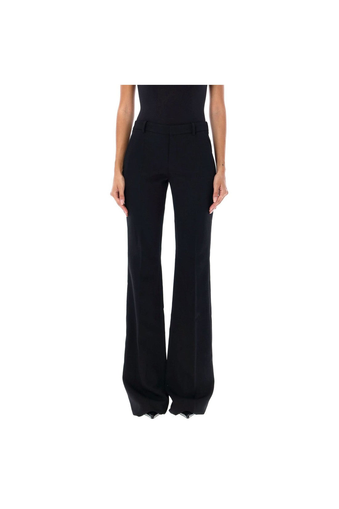 SAINT LAURENT-OUTLET-SALE-Saint Laurent Flared Wool Trousers-ARCHIVIST