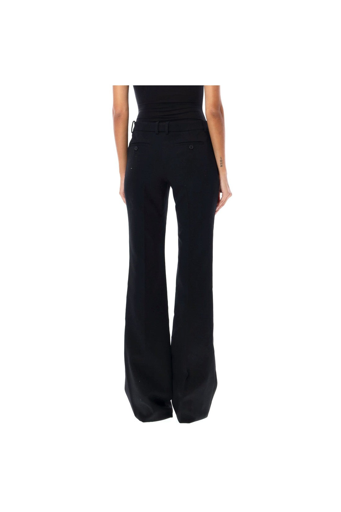 SAINT LAURENT-OUTLET-SALE-Saint Laurent Flared Wool Trousers-ARCHIVIST