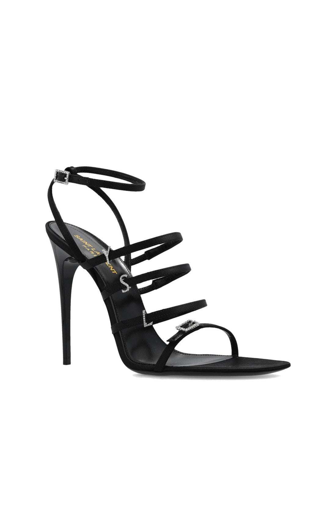 SAINT LAURENT-OUTLET-SALE-Saint Laurent Jerry Satin Sandals-ARCHIVIST