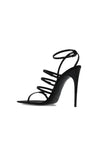 SAINT LAURENT-OUTLET-SALE-Saint Laurent Jerry Satin Sandals-ARCHIVIST