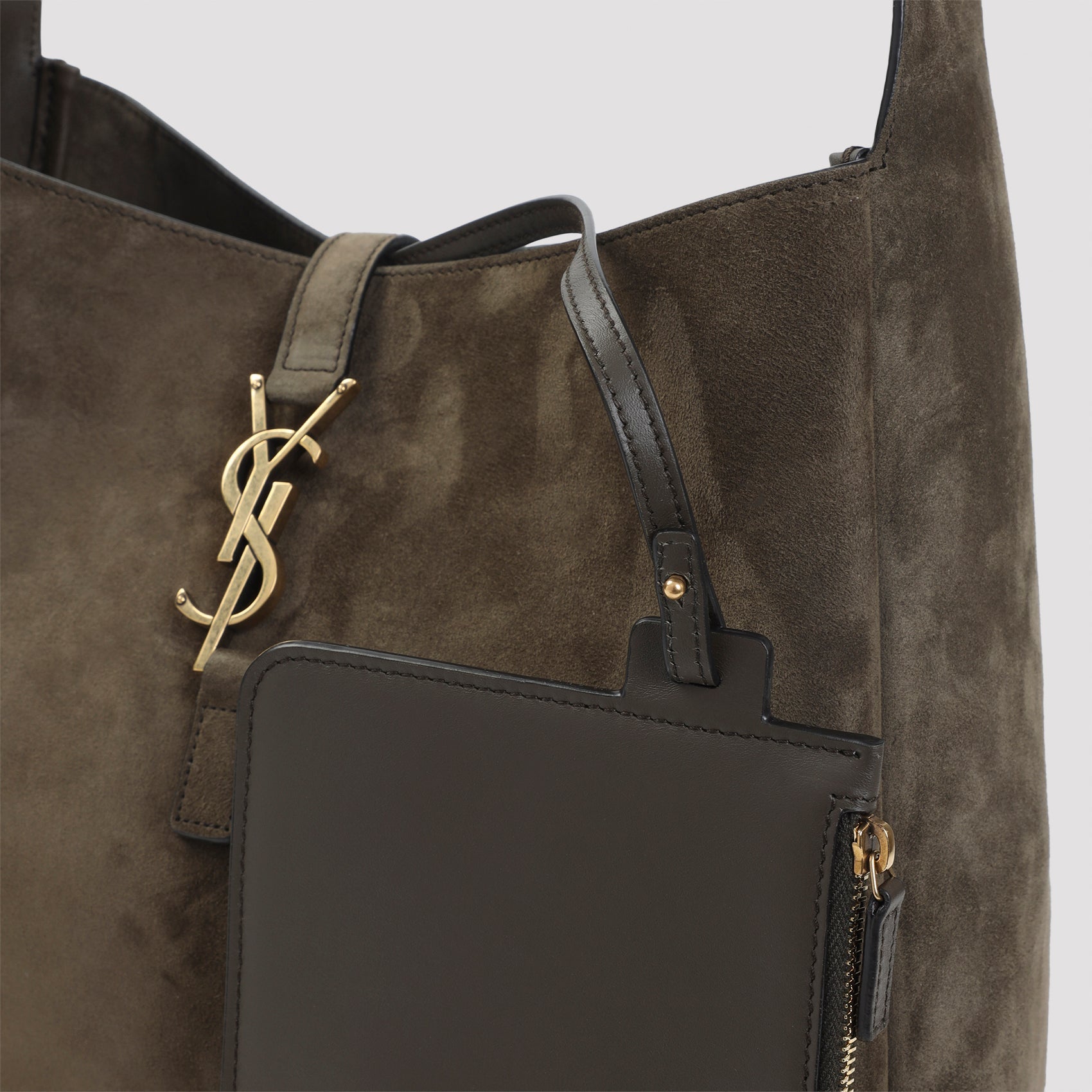 Saint Laurent-OUTLET-SALE-Saint Laurent Le 5 à 7 Suede Bag-ARCHIVIST
