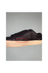 Saint Laurent-OUTLET-SALE-Saint Laurent Leather Embroidered Accent Sneakers-ARCHIVIST