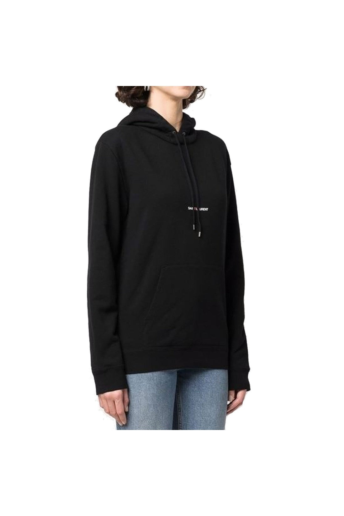 Saint Laurent-OUTLET-SALE-Saint Laurent Logo Hoodie Sweatshirt-ARCHIVIST