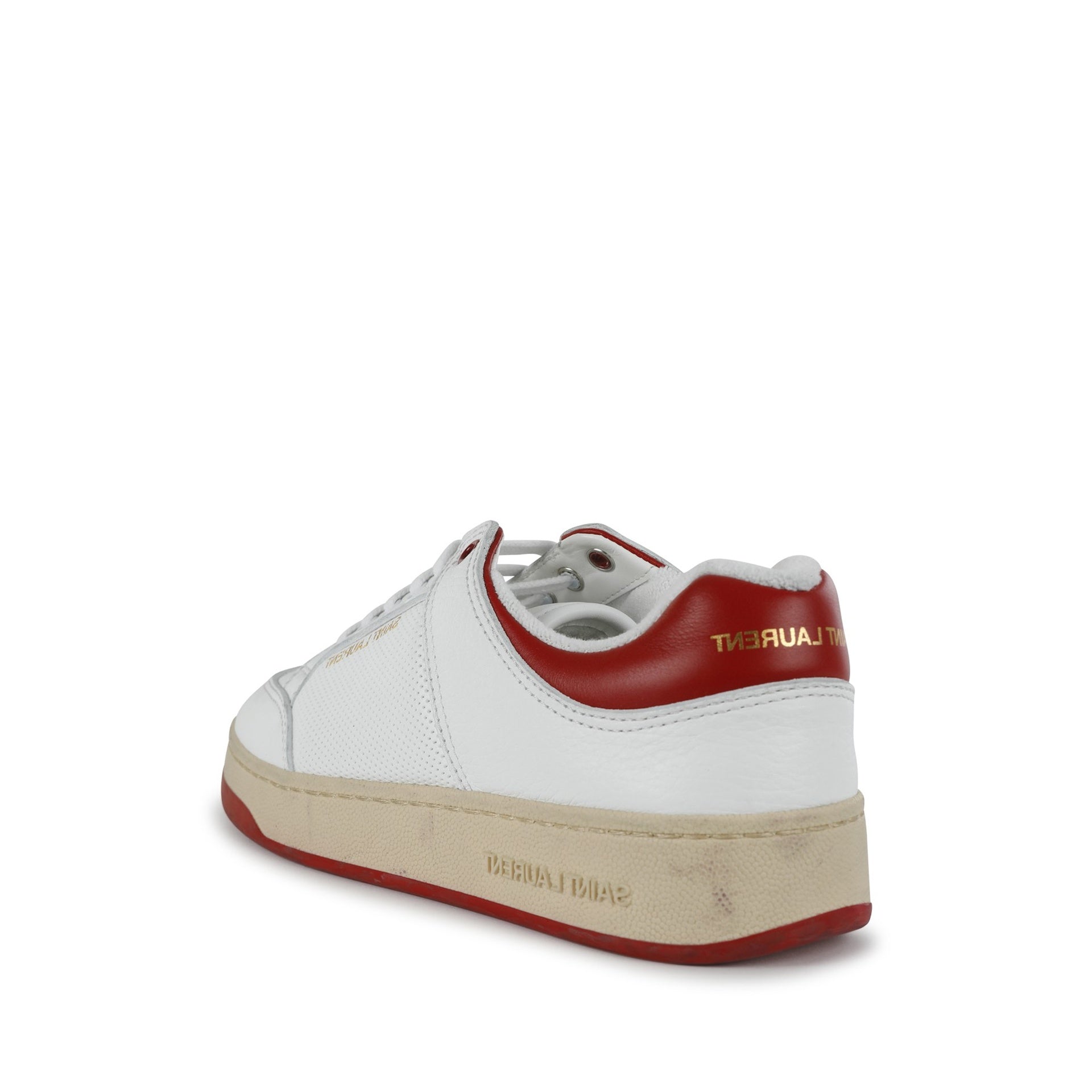 Saint Laurent Leather Sneakers-Saint Laurent-Sale