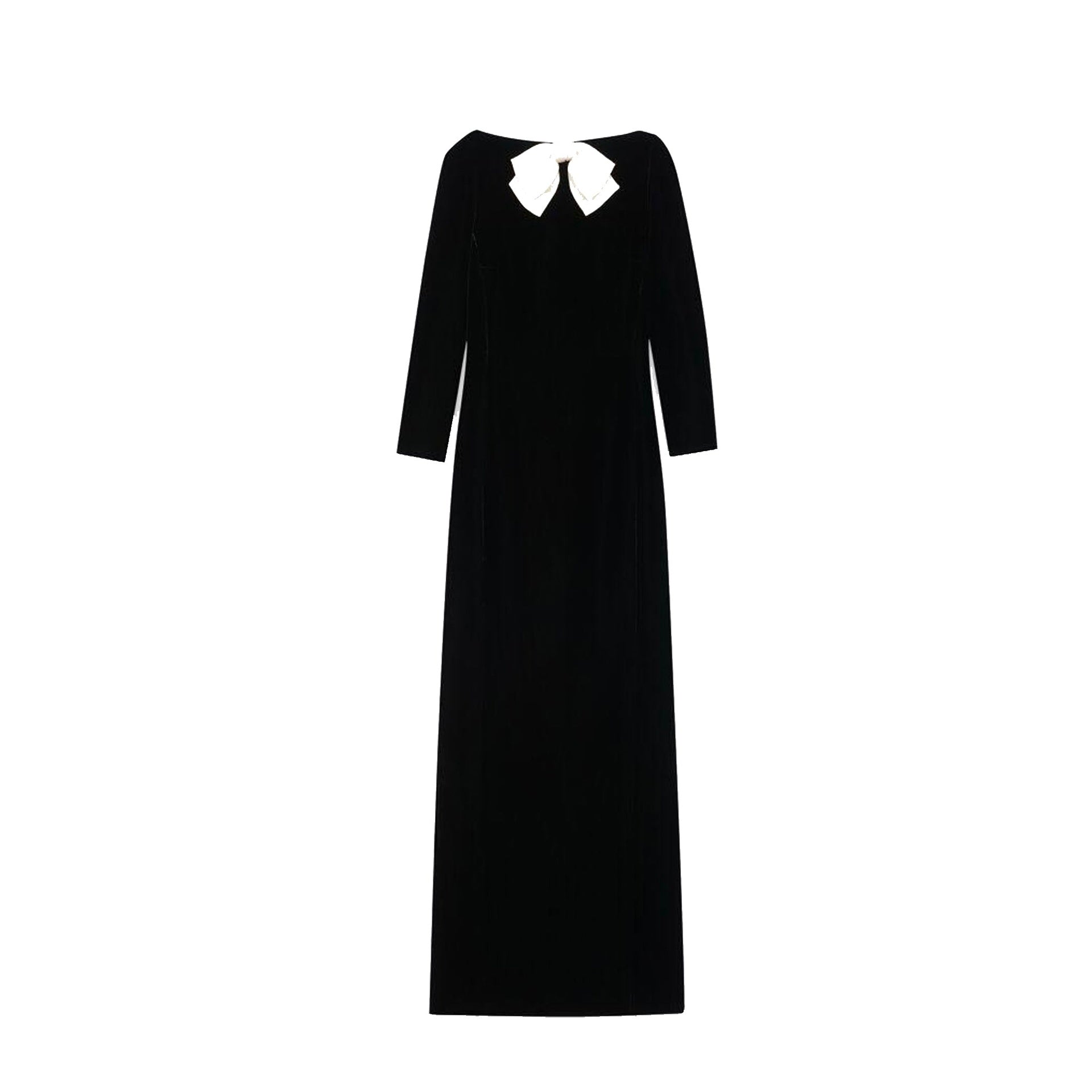 Saint Laurent Velvet Long Dress-Saint Laurent-Sale