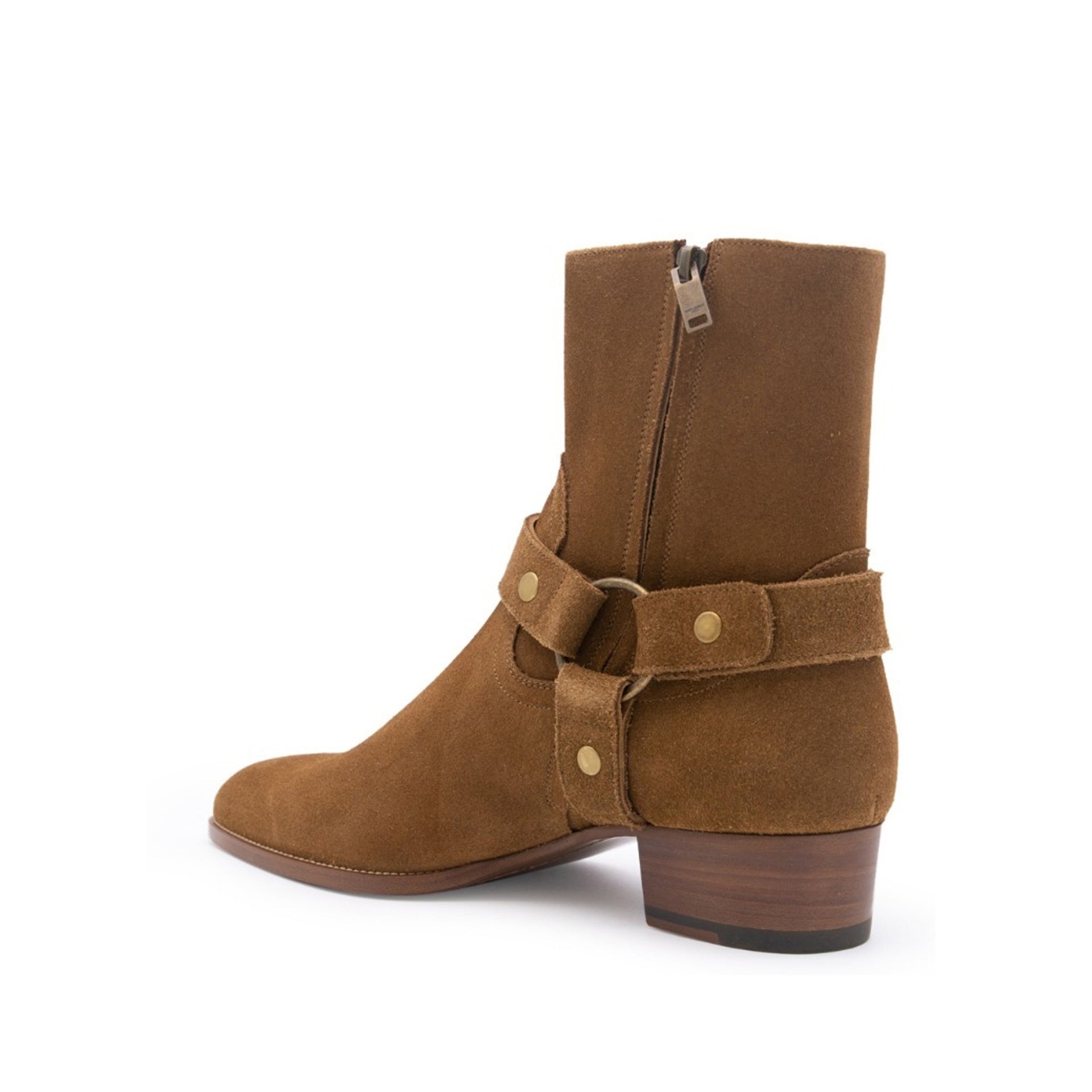 Saint Laurent Wyatt Harness Ankle Boots-Saint Laurent-Sale