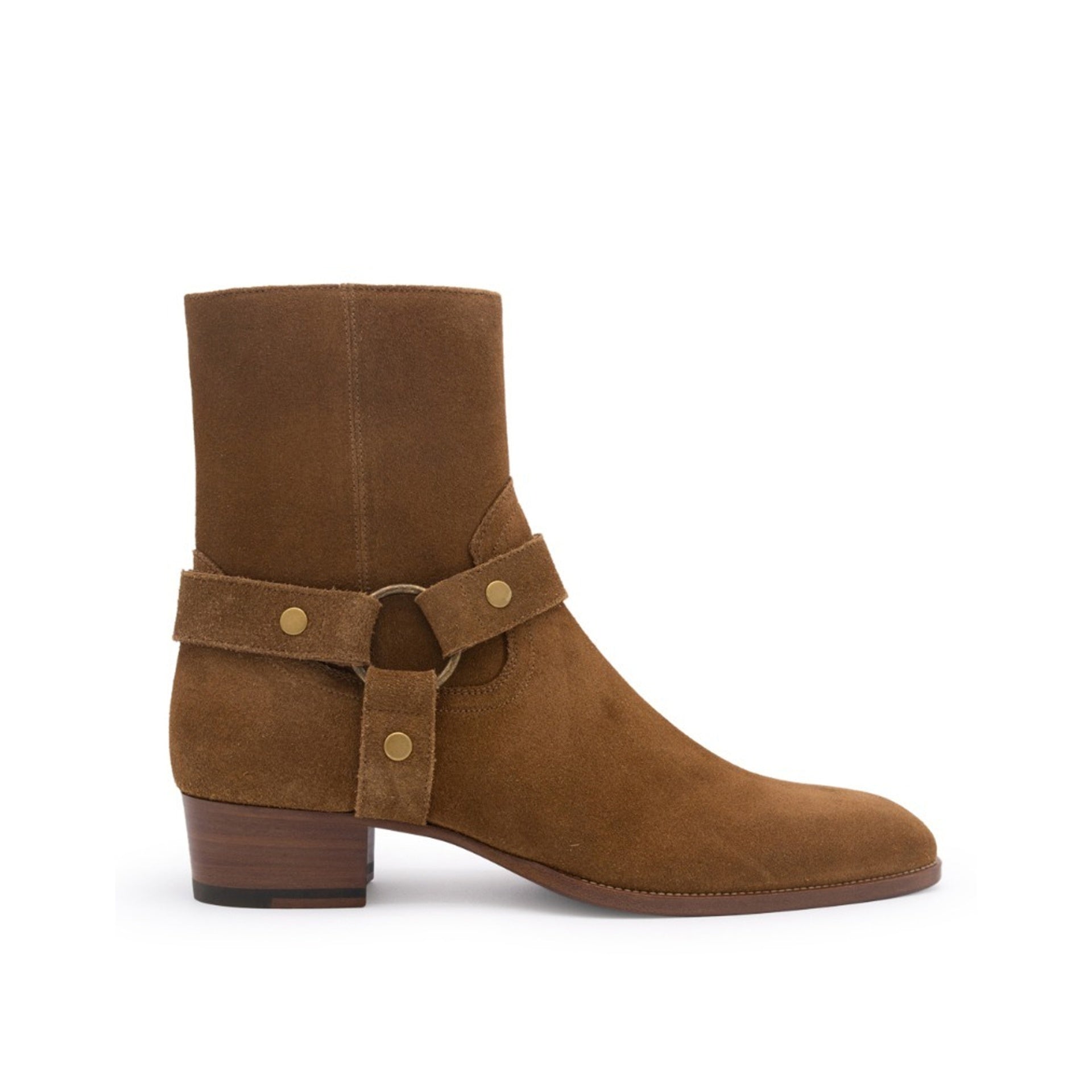 Saint Laurent Wyatt Harness Ankle Boots-Saint Laurent-Sale