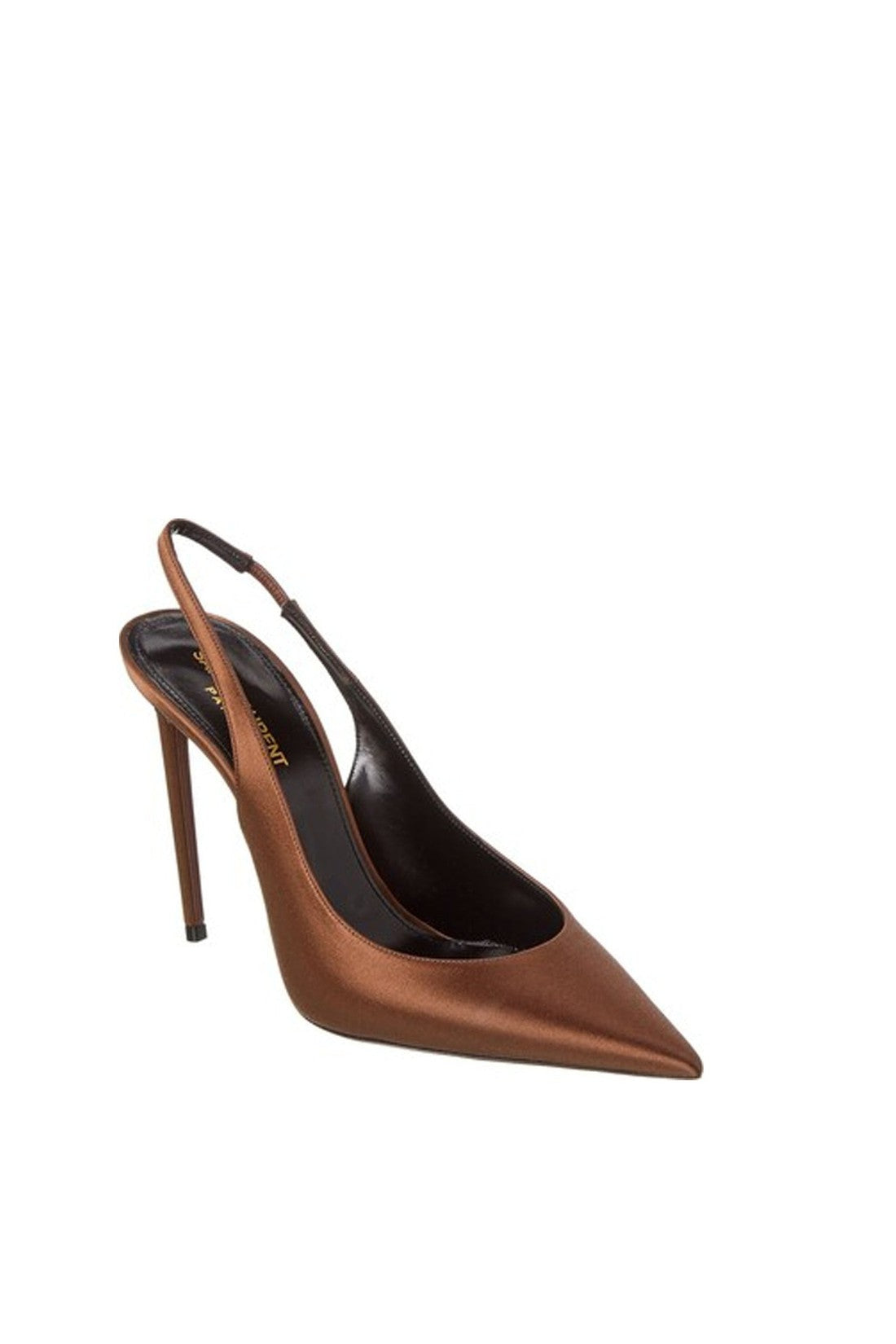 SAINT LAURENT-OUTLET-SALE-Saint Laurent Silk Satin Slingback Pumps-ARCHIVIST