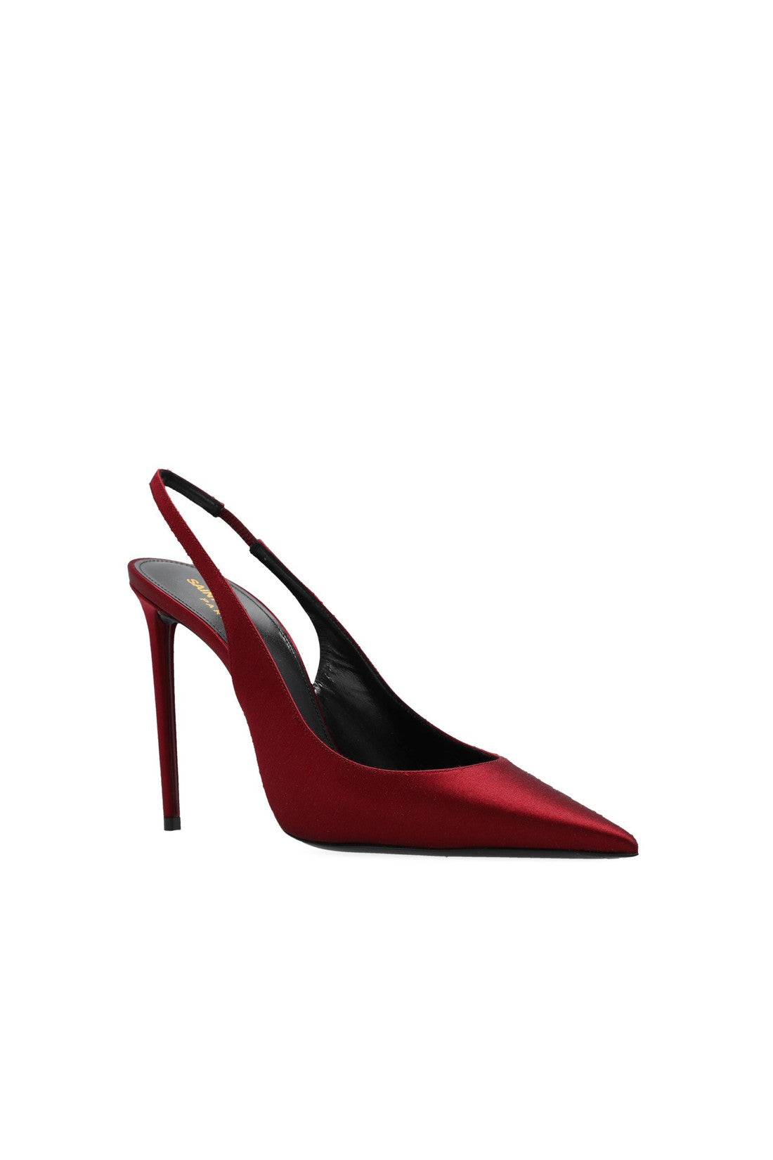 SAINT LAURENT-OUTLET-SALE-Saint Laurent Silk Satin Slingback Pumps-ARCHIVIST