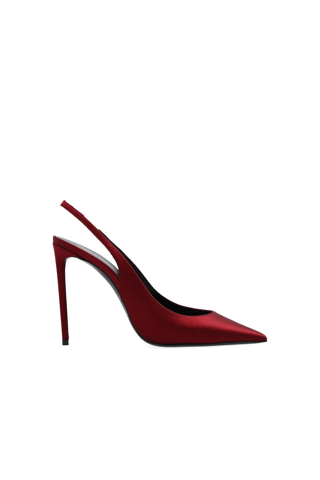 SAINT LAURENT-OUTLET-SALE-Saint Laurent Silk Satin Slingback Pumps-ARCHIVIST