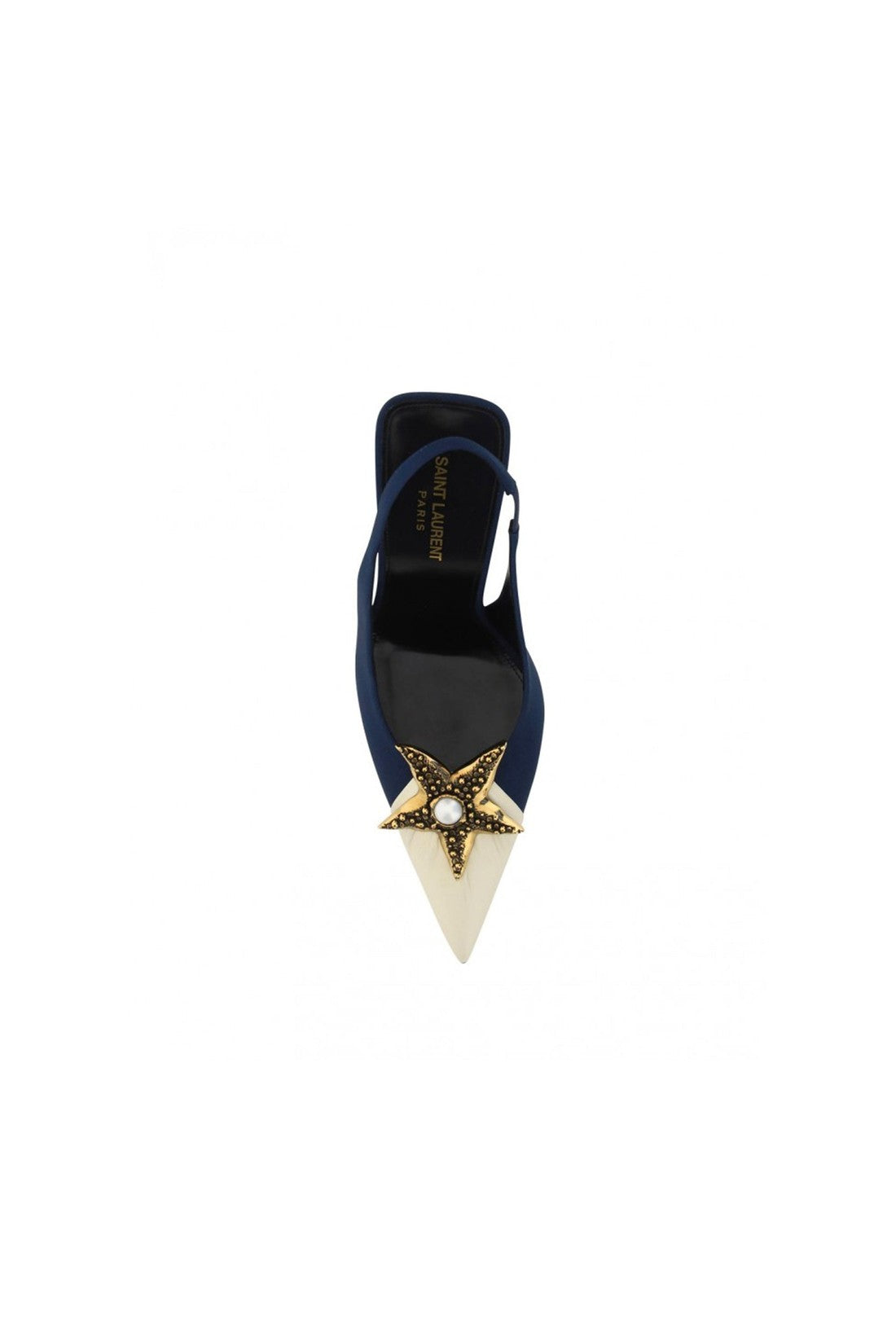 SAINT LAURENT-OUTLET-SALE-Saint Laurent Star Embellished Slingback Pumps-ARCHIVIST