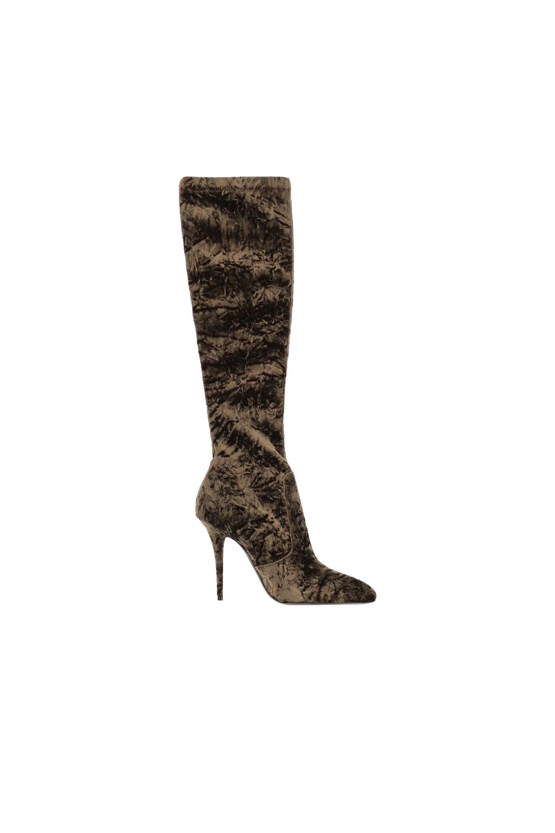 SAINT LAURENT-OUTLET-SALE-Saint Laurent Talia Velvet Boots-ARCHIVIST